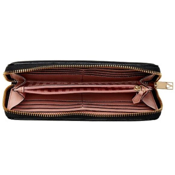 VICTORIA'S SECRET Signature Quilt V-Monogram Full Length Zip Around Wallet**NEW! - Picture 4 of 4